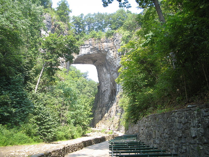 stone Natural bridge protected